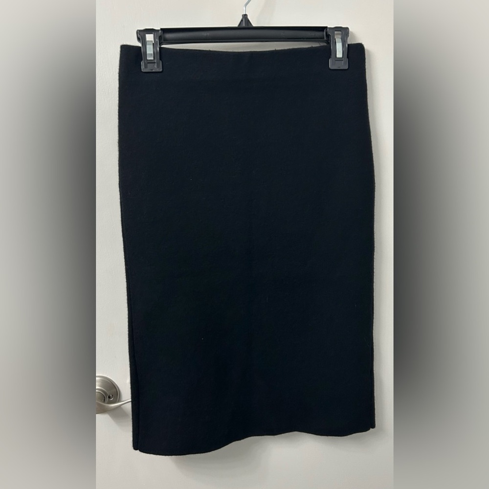 POL Classic Black sweater Pencil Skirt Elastic Waist Small